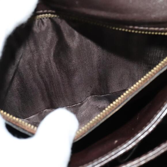 CELINE C Sulky Shoulder Bag Canvas Beige Gold - Picture 13 of 13